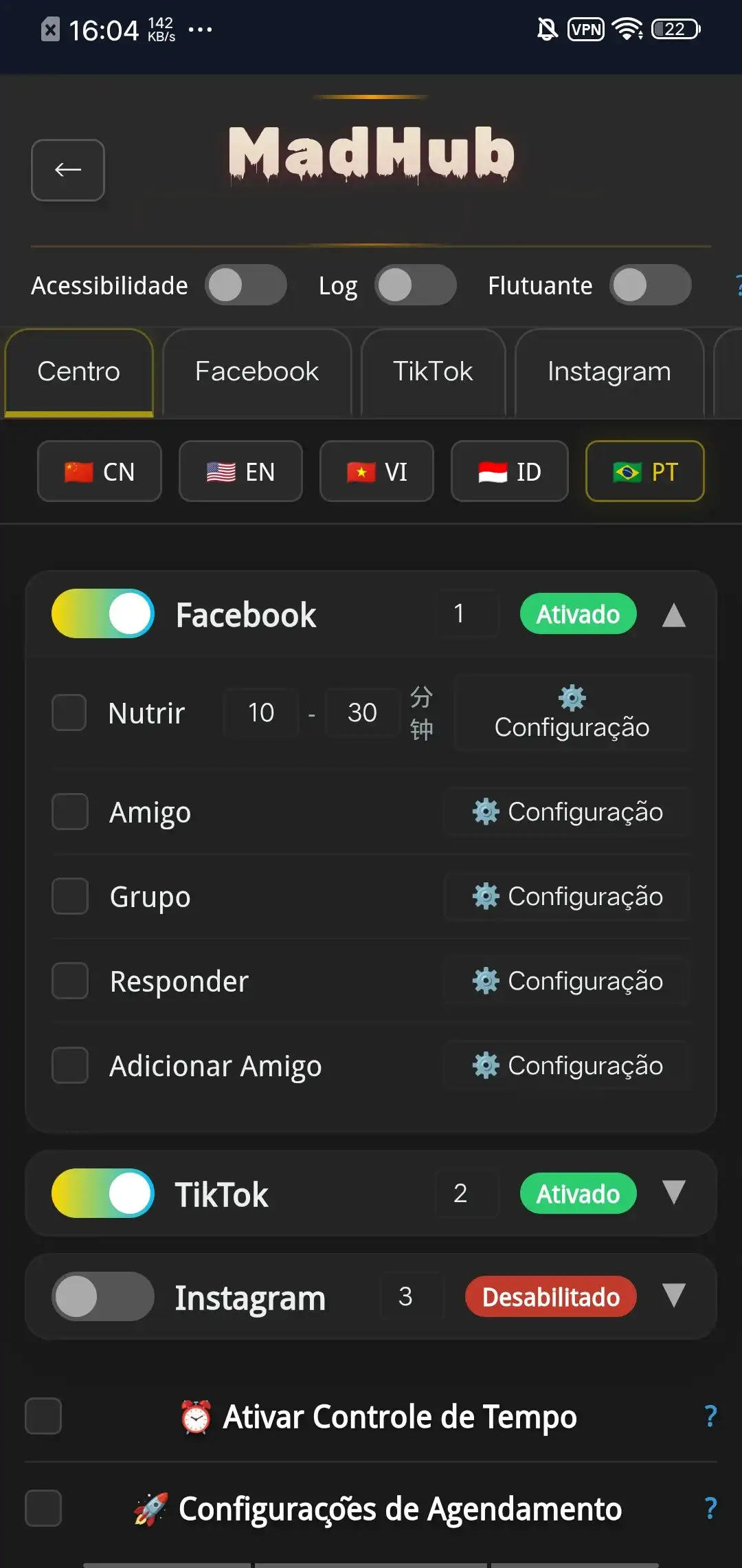 Automação de Marketing para Redes Sociais - Plataformas Suportadas 1